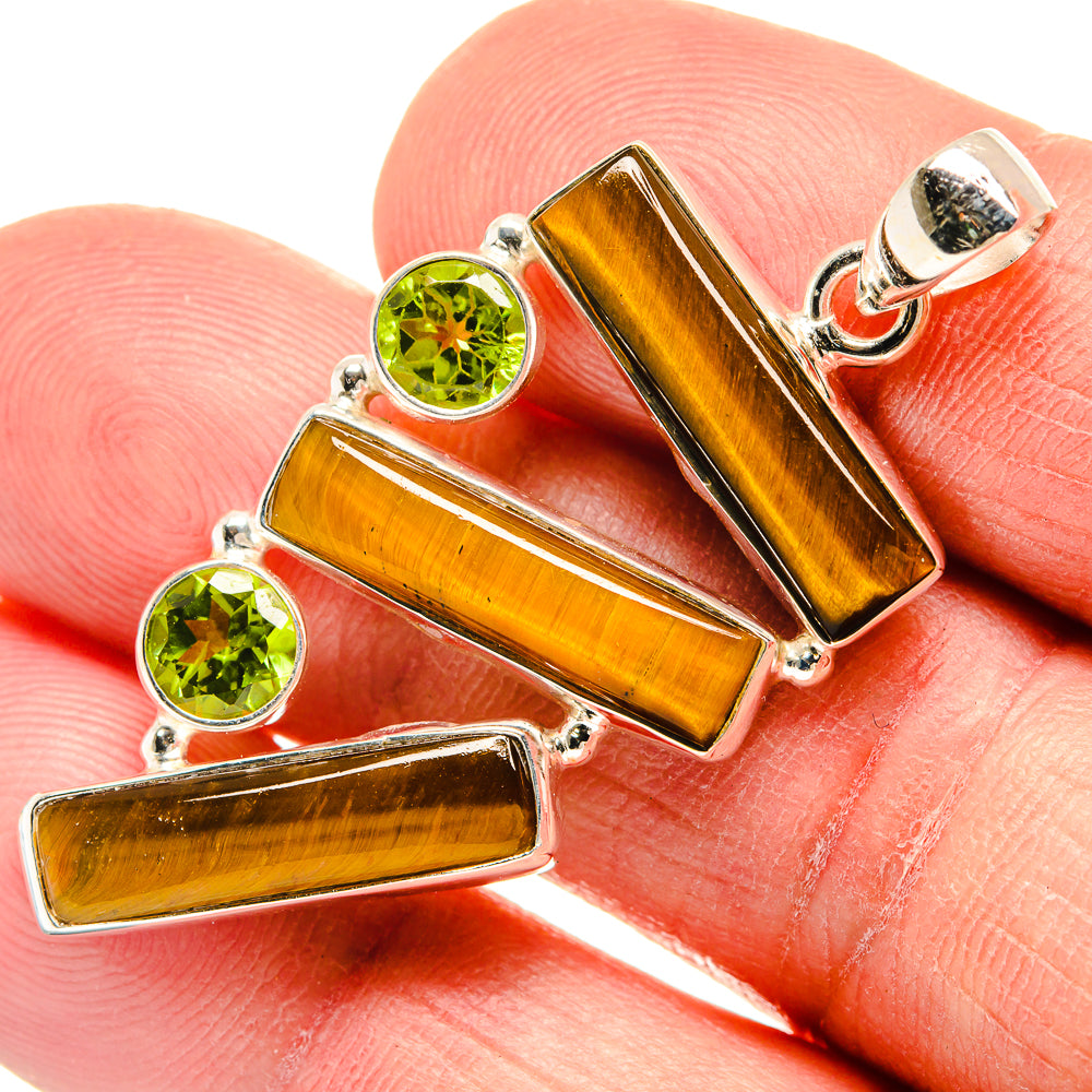 Tiger Eye Pendants handcrafted by Anasilvercos - PD23290