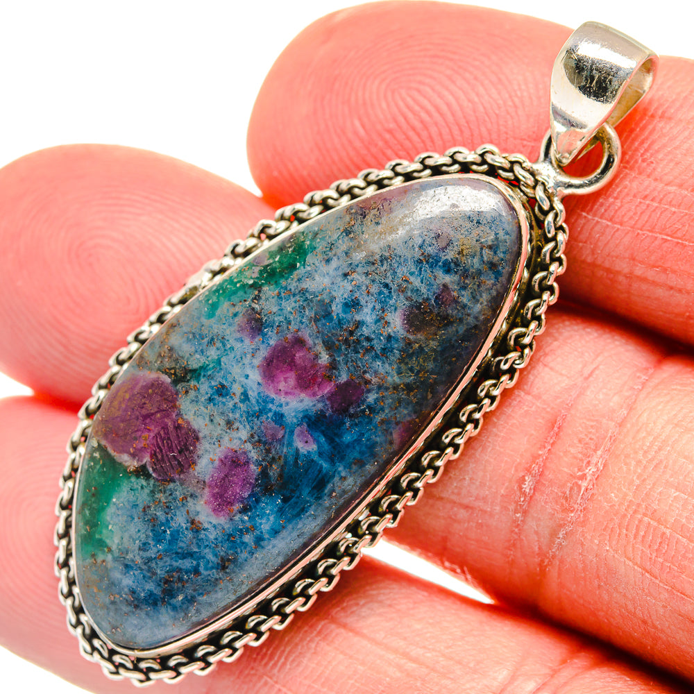 Ruby Fuchsite Pendants handcrafted by Anasilvercos - PD23296