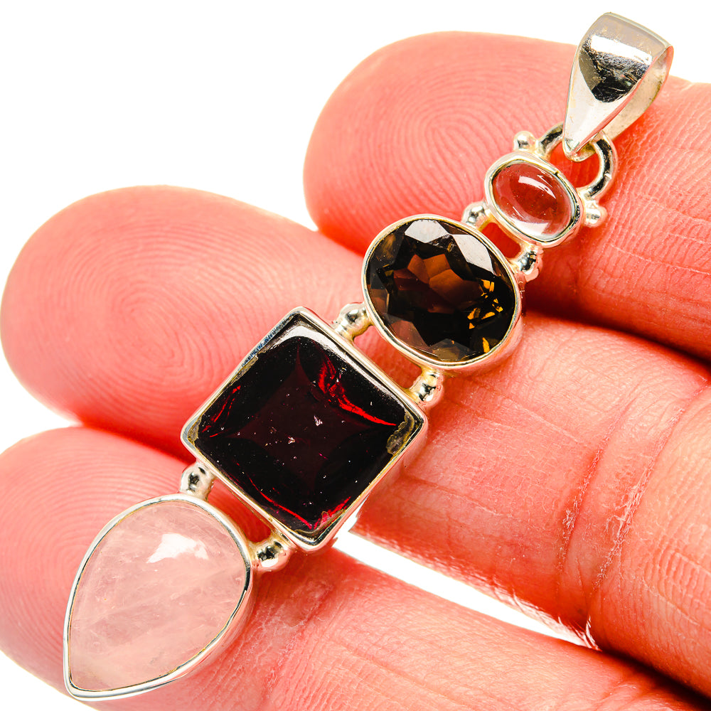 Garnet Pendants handcrafted by Anasilvercos - PD23334