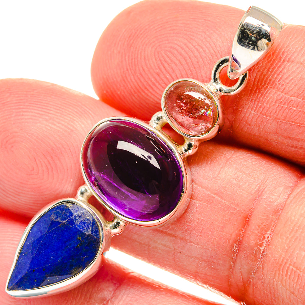 Amethyst Pendants handcrafted by Anasilvercos - PD23336