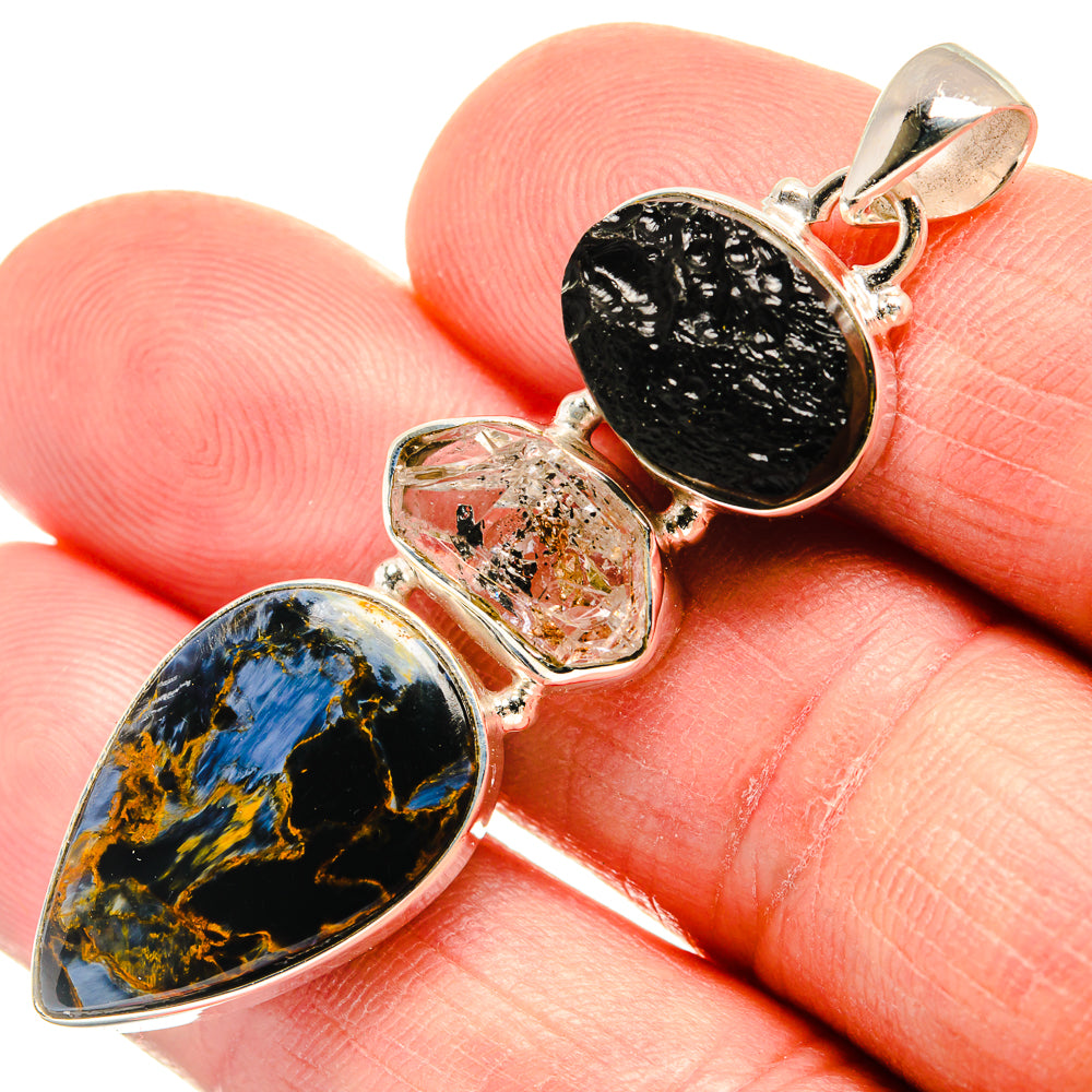 Pietersite Pendants handcrafted by Anasilvercos - PD23340
