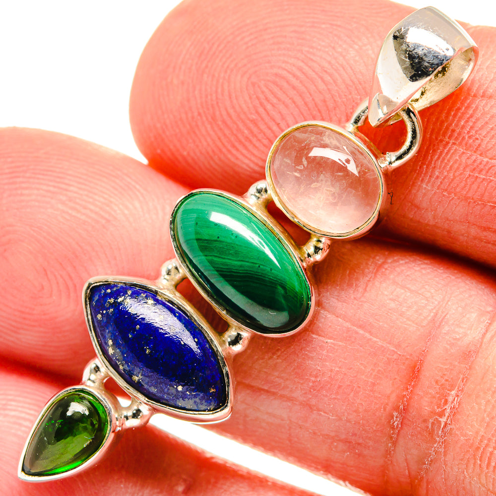 Malachite Pendants handcrafted by Anasilvercos - PD23341