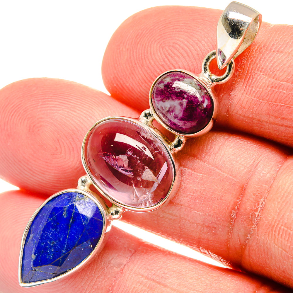 Lapis Lazuli Pendants handcrafted by Anasilvercos - PD23343