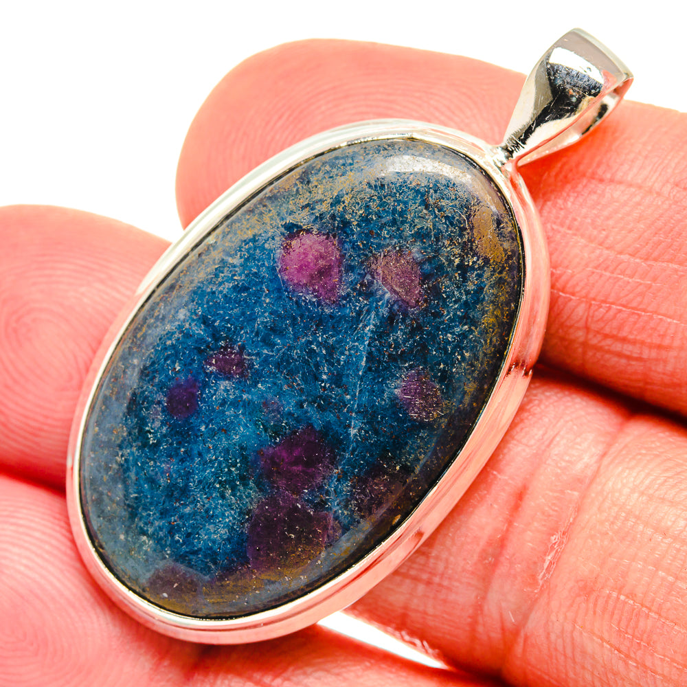 Ruby Fuchsite Pendants handcrafted by Anasilvercos - PD23365