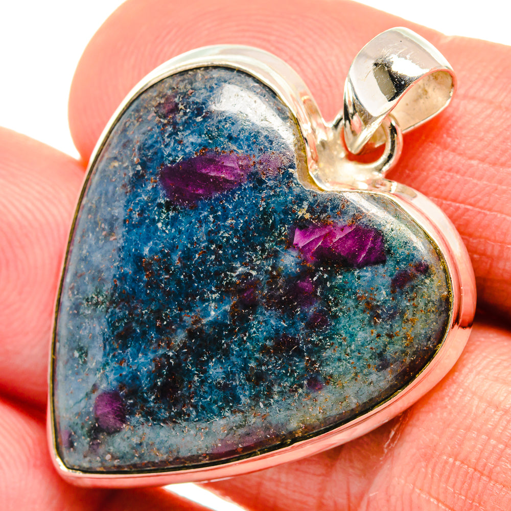 Ruby Fuchsite Pendants handcrafted by Anasilvercos - PD23366