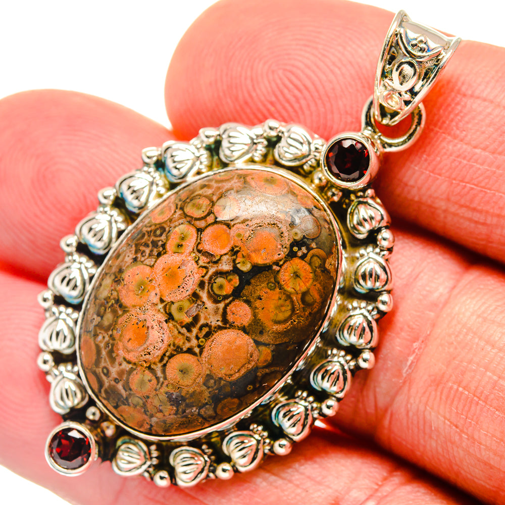 Poppy Jasper Pendants handcrafted by Anasilvercos - PD23370