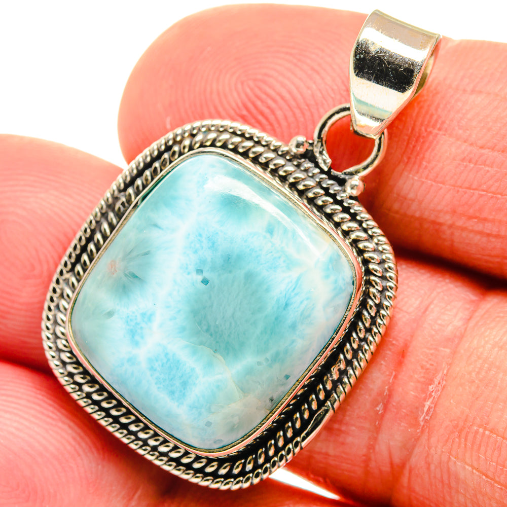 Larimar Pendants handcrafted by Anasilvercos - PD23406