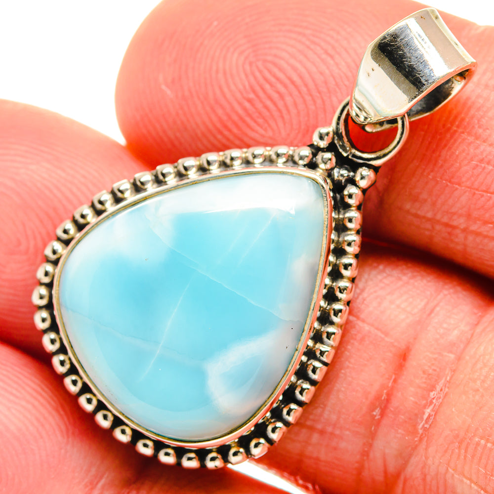 Larimar Pendants handcrafted by Anasilvercos - PD23407