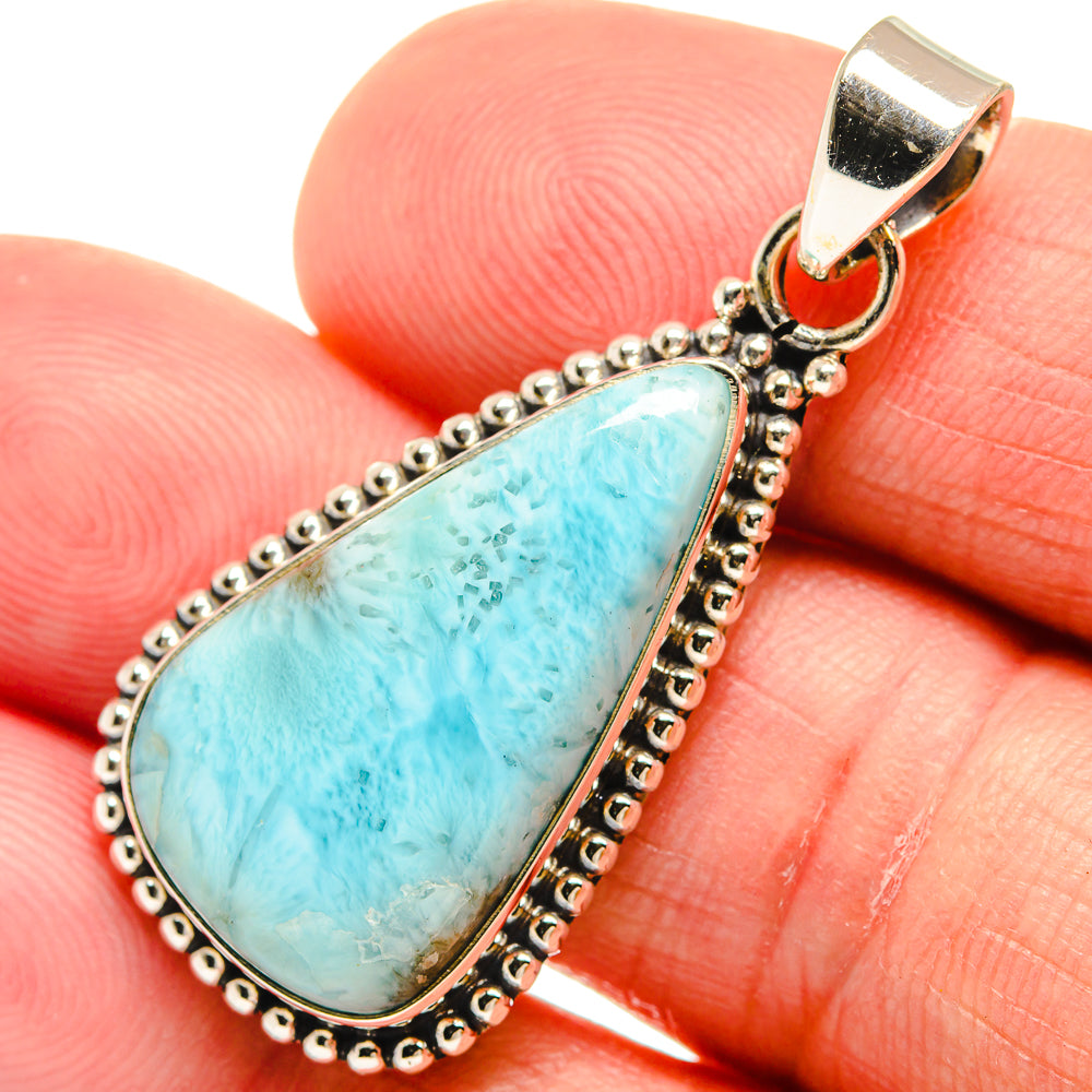 Larimar Pendants handcrafted by Anasilvercos - PD23408