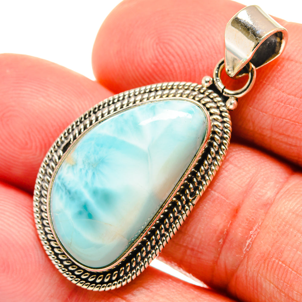 Larimar Pendants handcrafted by Anasilvercos - PD23409