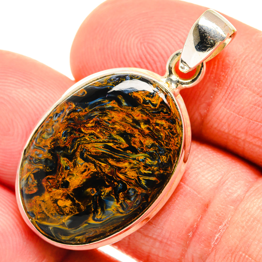 Golden Pietersite Pendants handcrafted by Anasilvercos - PD23411