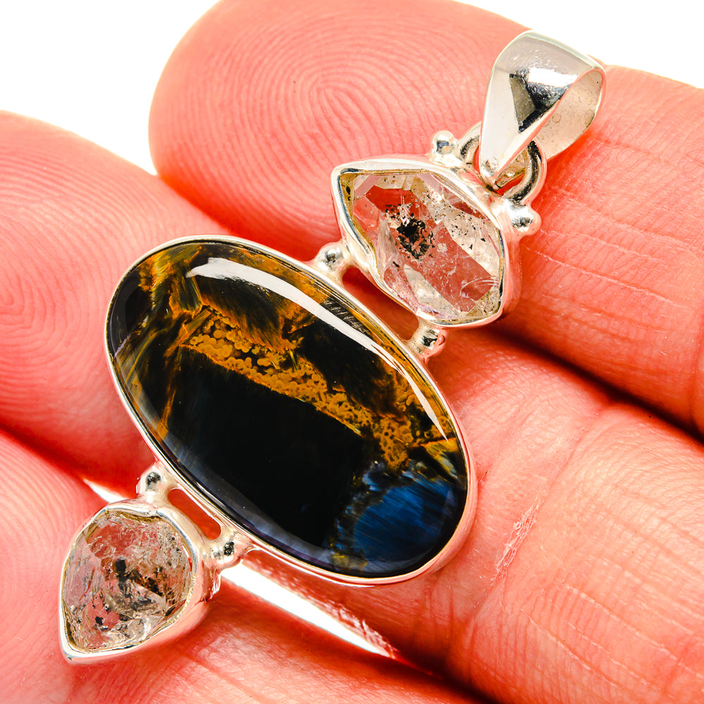 Pietersite Pendants handcrafted by Anasilvercos - PD23417