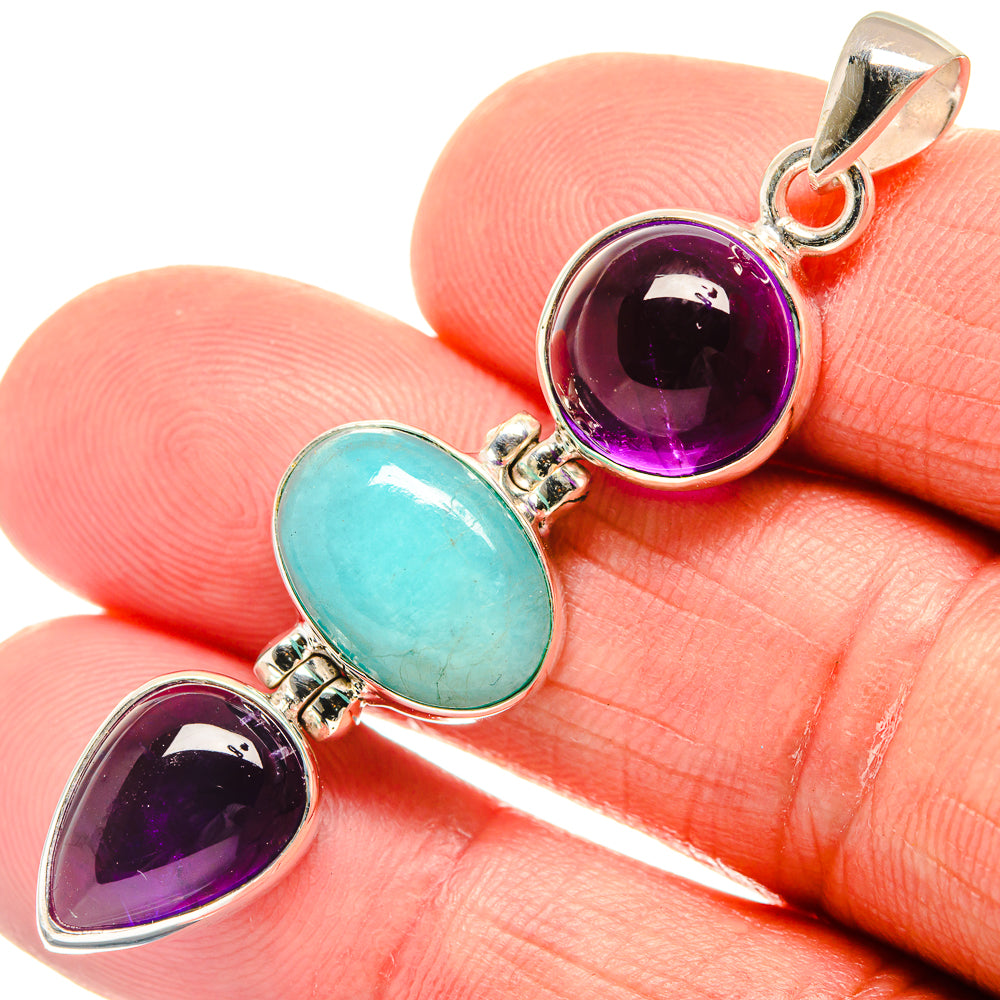Larimar Pendants handcrafted by Anasilvercos - PD23423