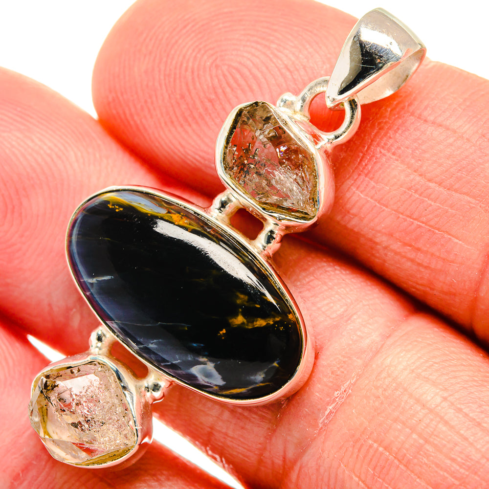 Pietersite Pendants handcrafted by Anasilvercos - PD23424