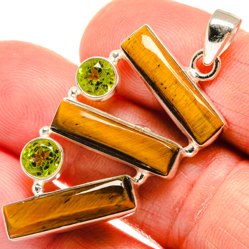 Tiger Eye Pendants handcrafted by Anasilvercos - PD23426