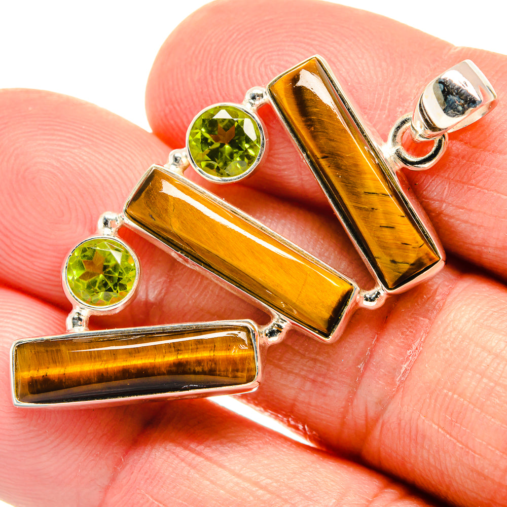 Tiger Eye Pendants handcrafted by Anasilvercos - PD23427