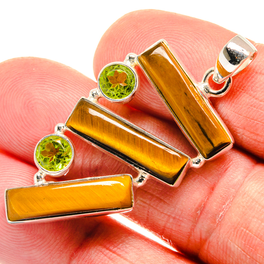 Tiger Eye Pendants handcrafted by Anasilvercos - PD23428