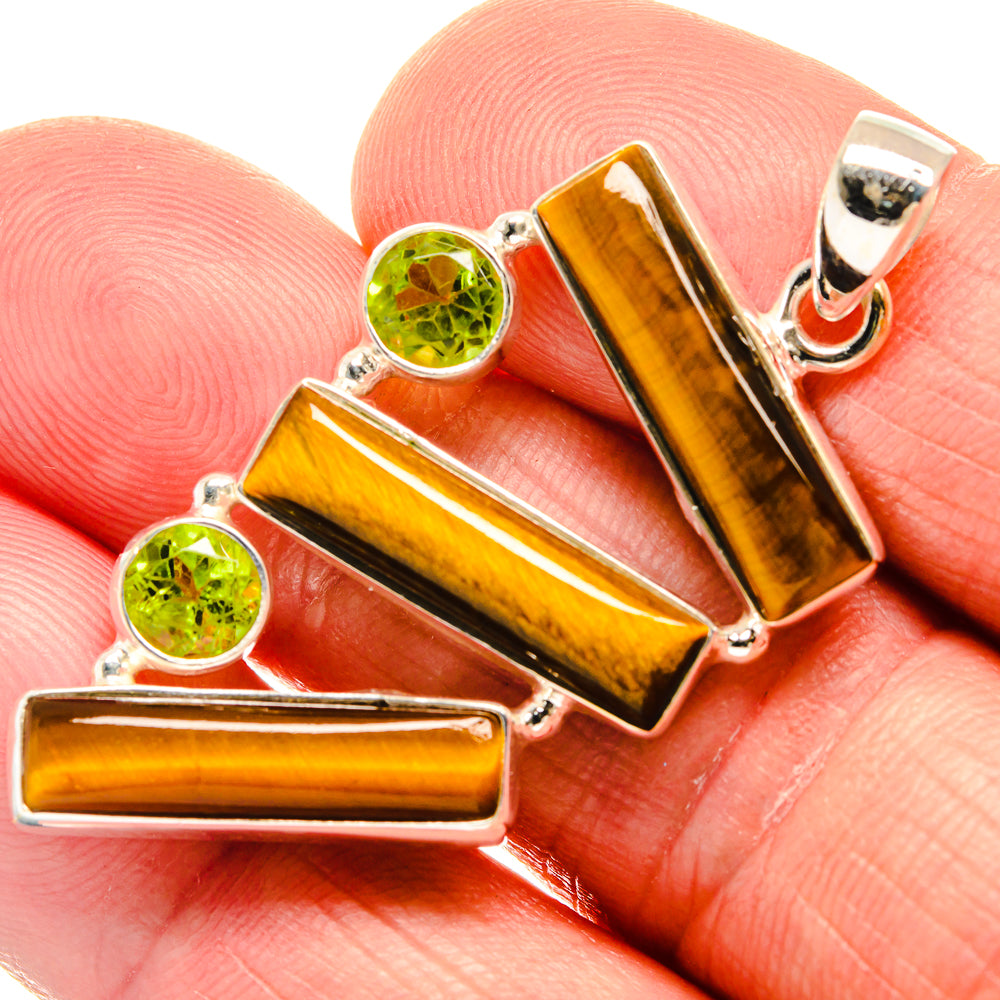 Tiger Eye Pendants handcrafted by Anasilvercos - PD23429