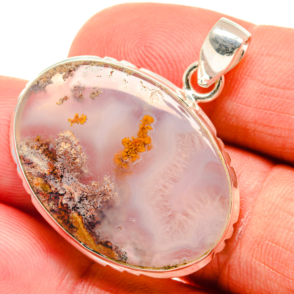 Plume Agate Pendants handcrafted by Anasilvercos - PD23435