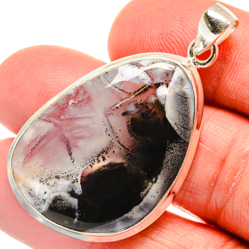 Dendritic Opal Pendants handcrafted by Anasilvercos - PD23445