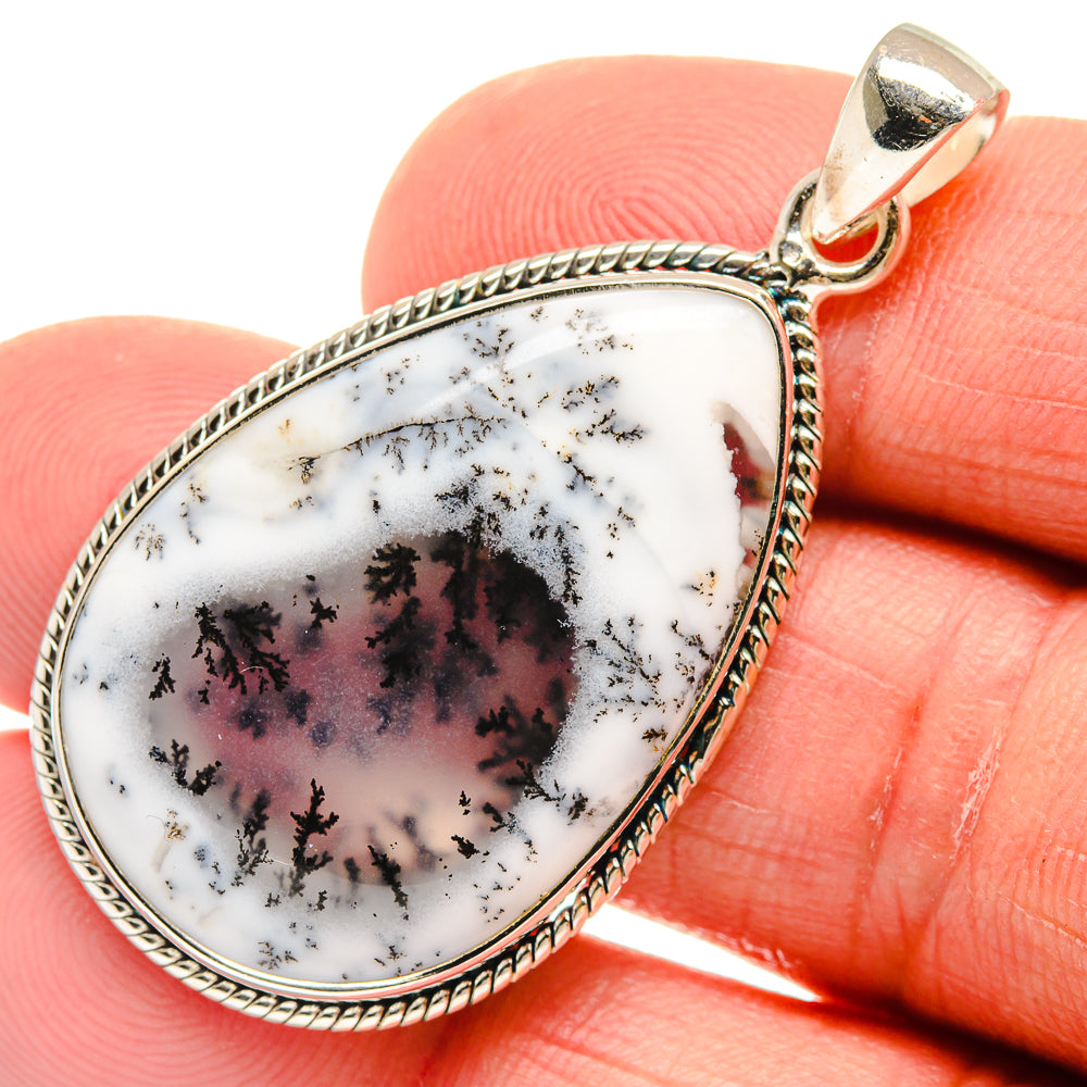 Dendritic Opal Pendants handcrafted by Anasilvercos - PD23446