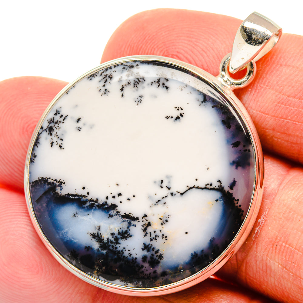 Dendritic Opal Pendants handcrafted by Anasilvercos - PD23447