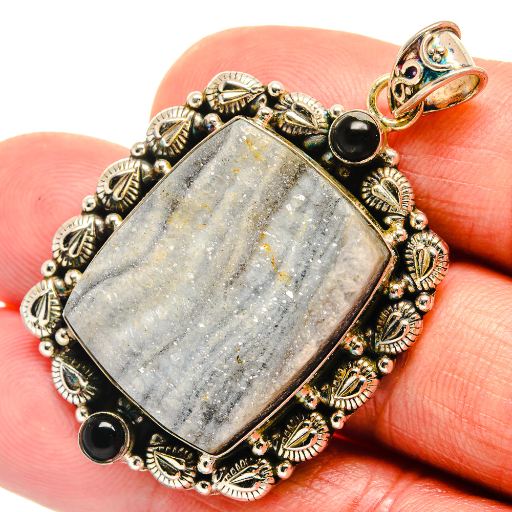 Desert Druzy Pendants handcrafted by Anasilvercos - PD23500