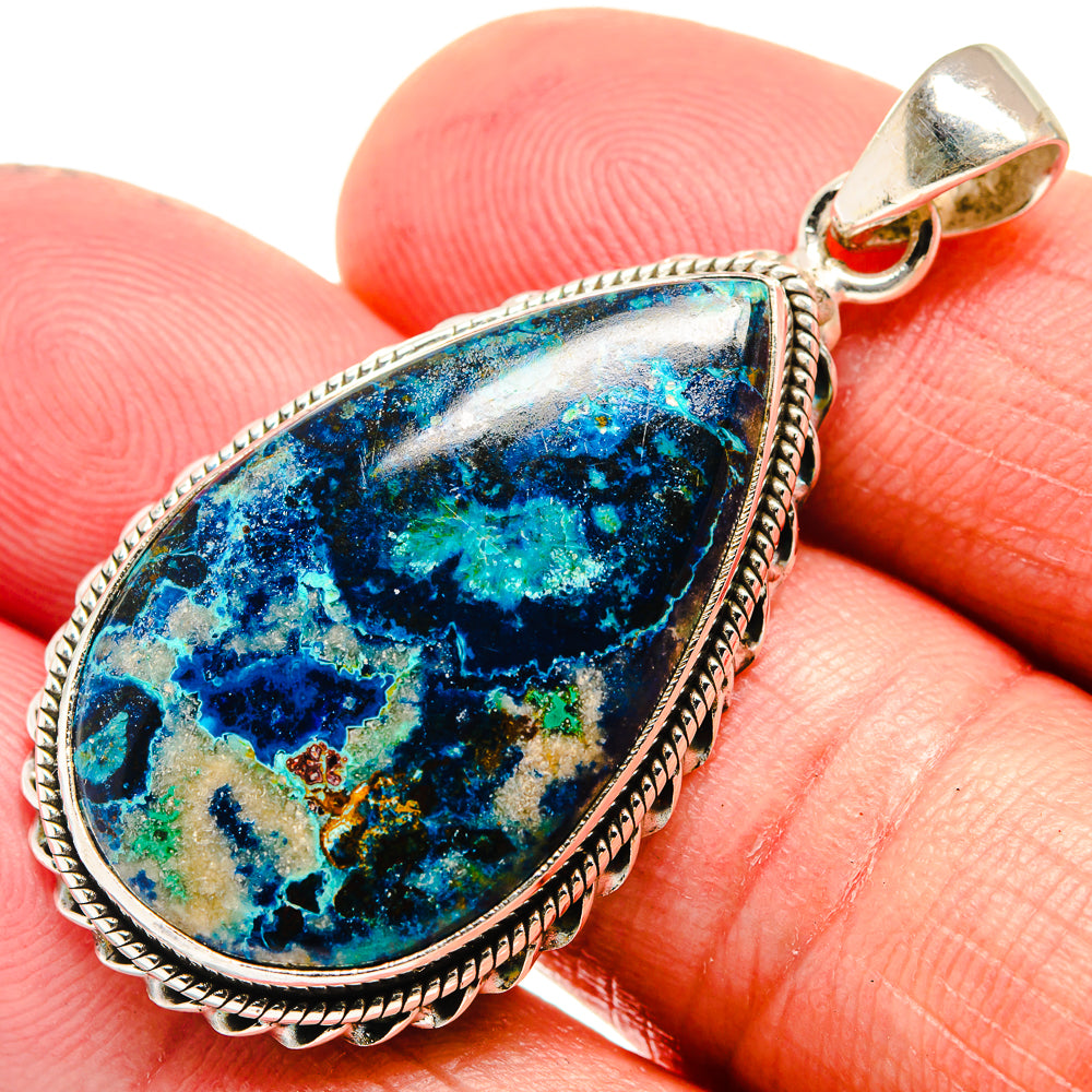 Azurite Pendants handcrafted by Anasilvercos - PD23505