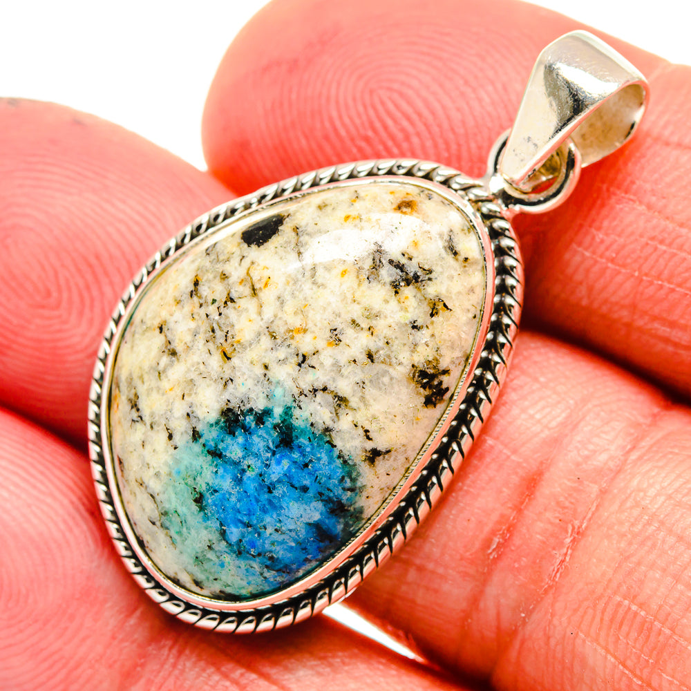K2 Blue Azurite Pendants handcrafted by Anasilvercos - PD23507