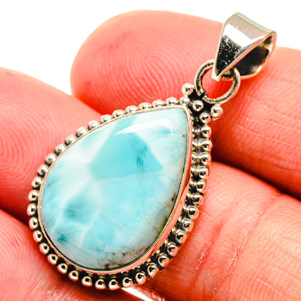 Larimar Pendants handcrafted by Anasilvercos - PD23530