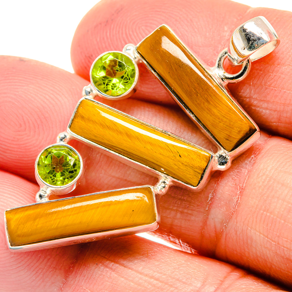 Tiger Eye Pendants handcrafted by Anasilvercos - PD23539