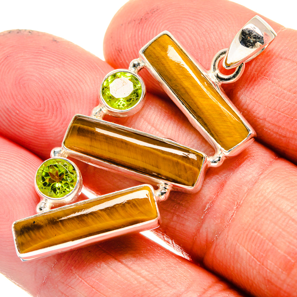 Tiger Eye Pendants handcrafted by Anasilvercos - PD23540