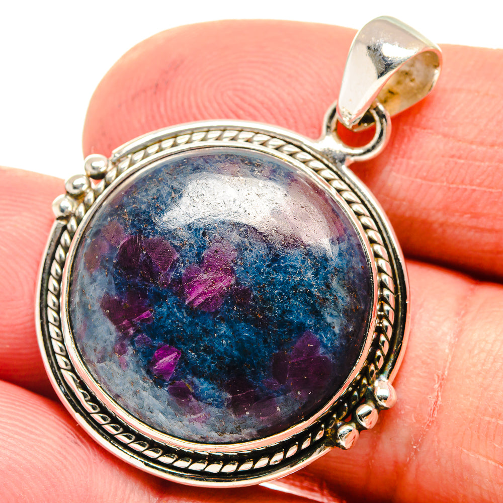 Ruby Fuchsite Pendants handcrafted by Anasilvercos - PD23542