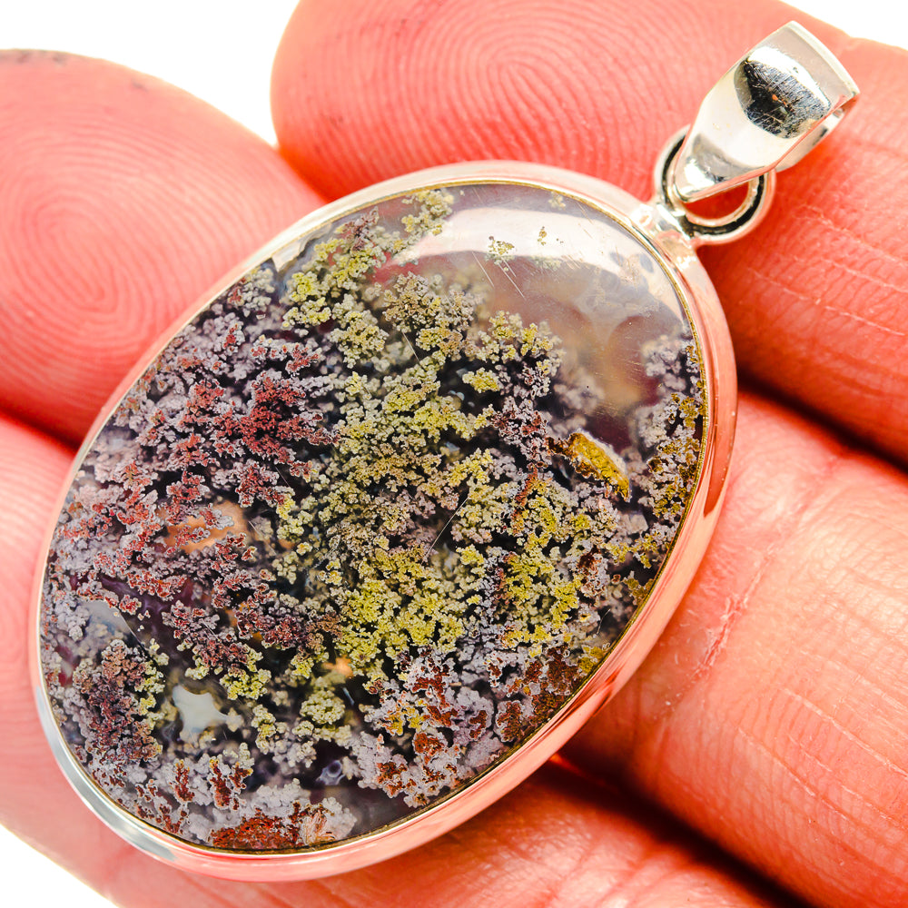 Plume Agate Pendants handcrafted by Anasilvercos - PD23547