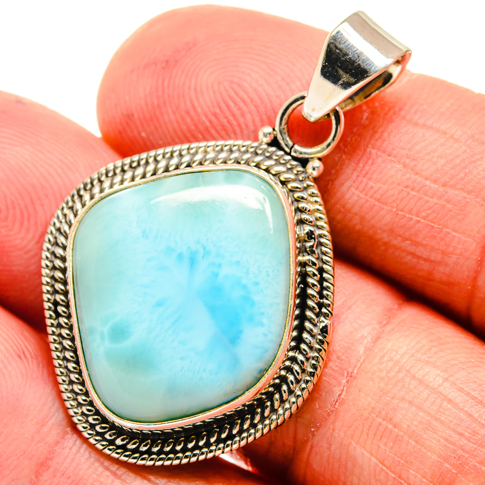 Larimar Pendants handcrafted by Anasilvercos - PD23581