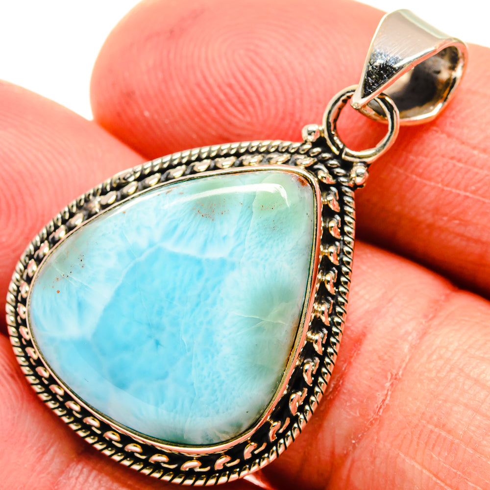 Larimar Pendants handcrafted by Anasilvercos - PD23582