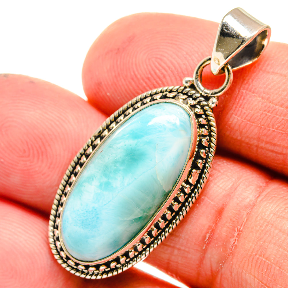 Larimar Pendants handcrafted by Anasilvercos - PD23585