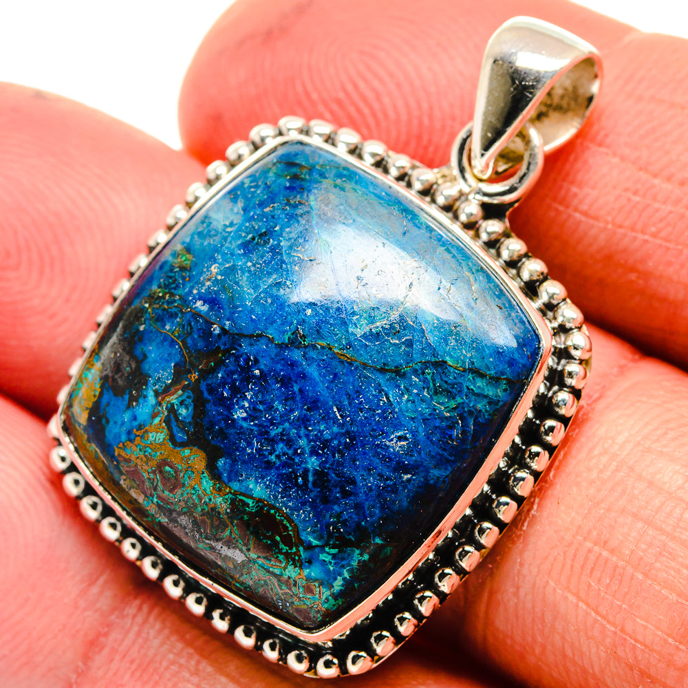 Azurite Pendants handcrafted by Anasilvercos - PD23588