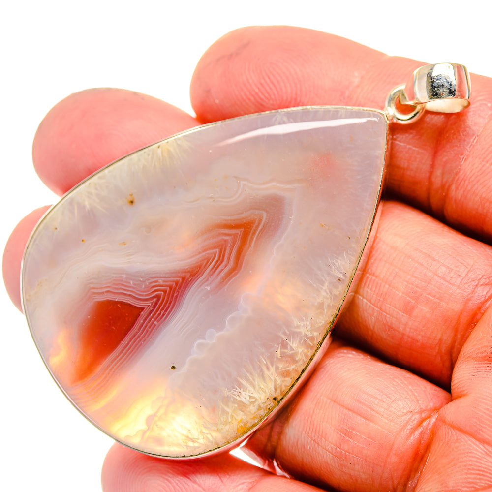 Botswana Agate Pendants handcrafted by Anasilvercos - PD23608