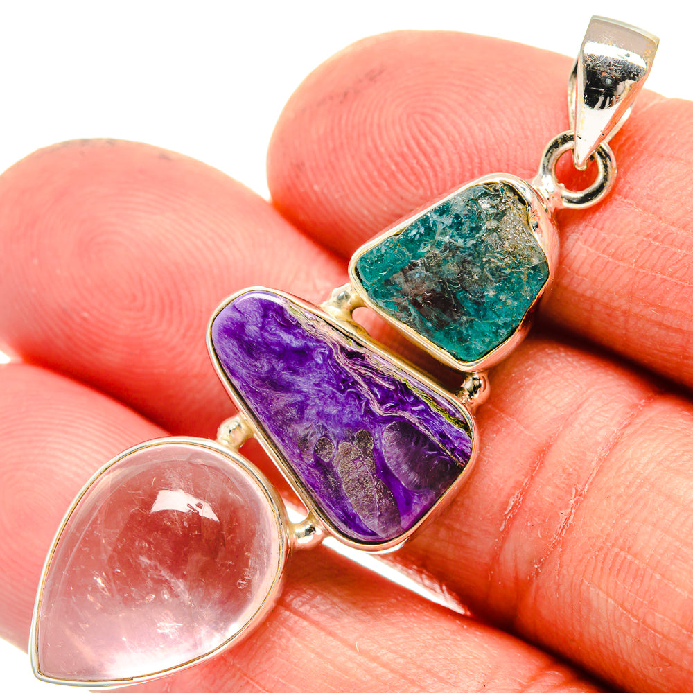 Charoite Pendants handcrafted by Anasilvercos - PD23612