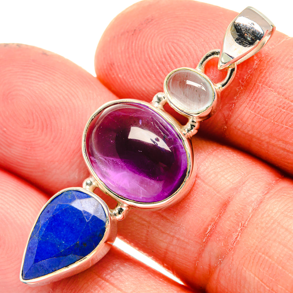 Amethyst Pendants handcrafted by Anasilvercos - PD23613