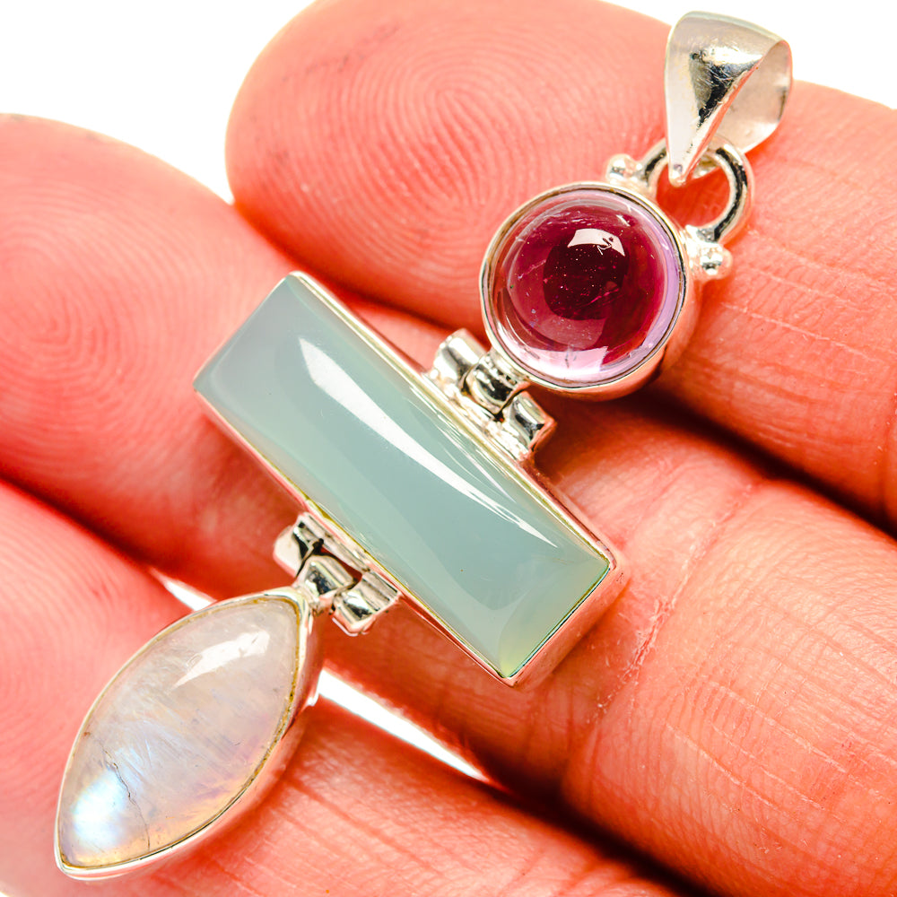 Aquamarine Pendants handcrafted by Anasilvercos - PD23630