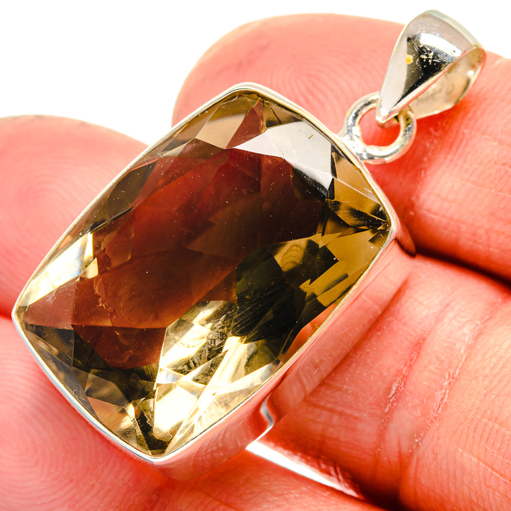 Smoky Quartz Pendants handcrafted by Anasilvercos - PD23635