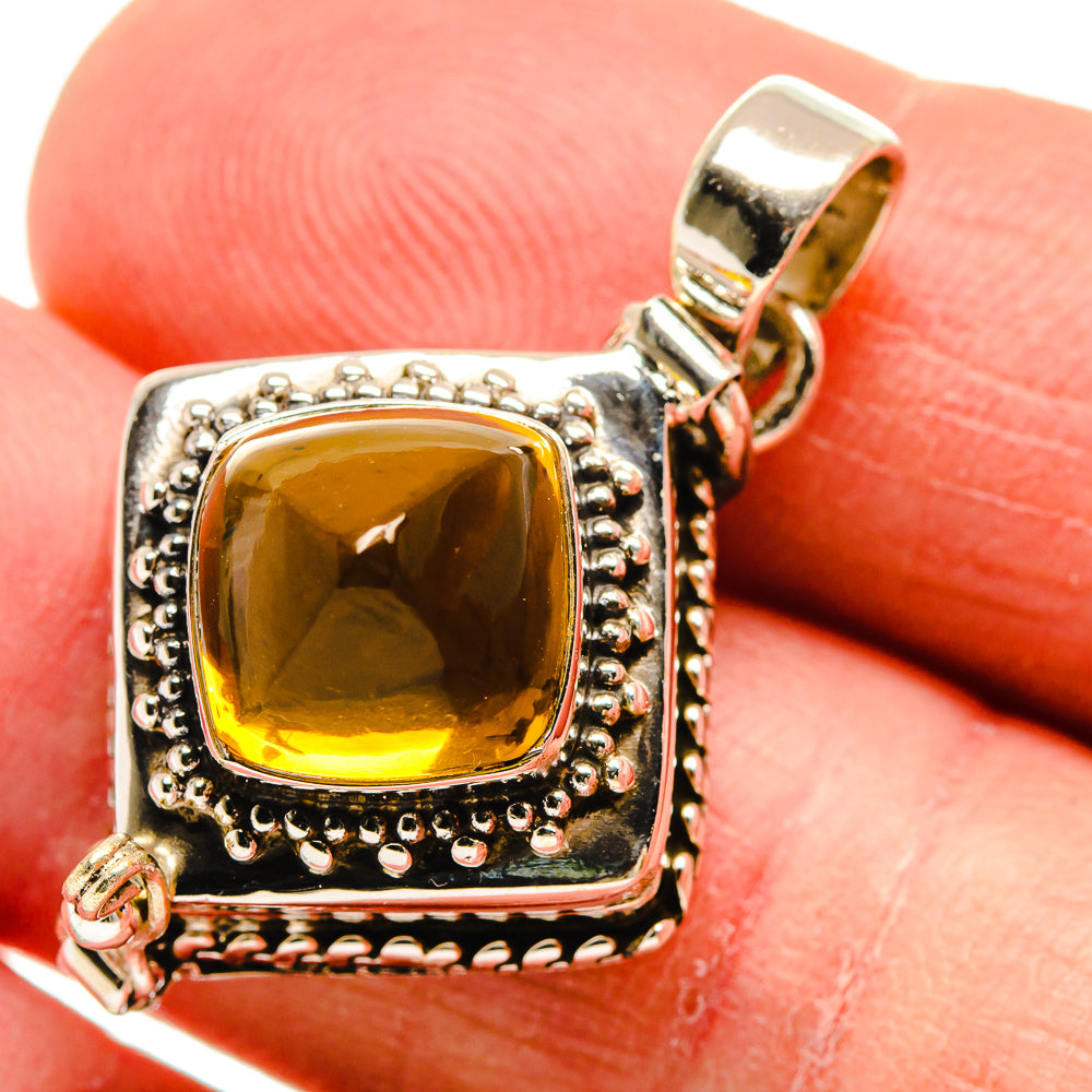 Citrine Pendants handcrafted by Anasilvercos - PD23648