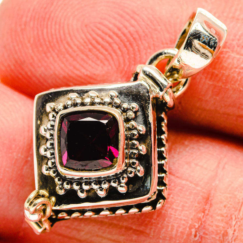 Garnet Pendants handcrafted by Anasilvercos - PD23665