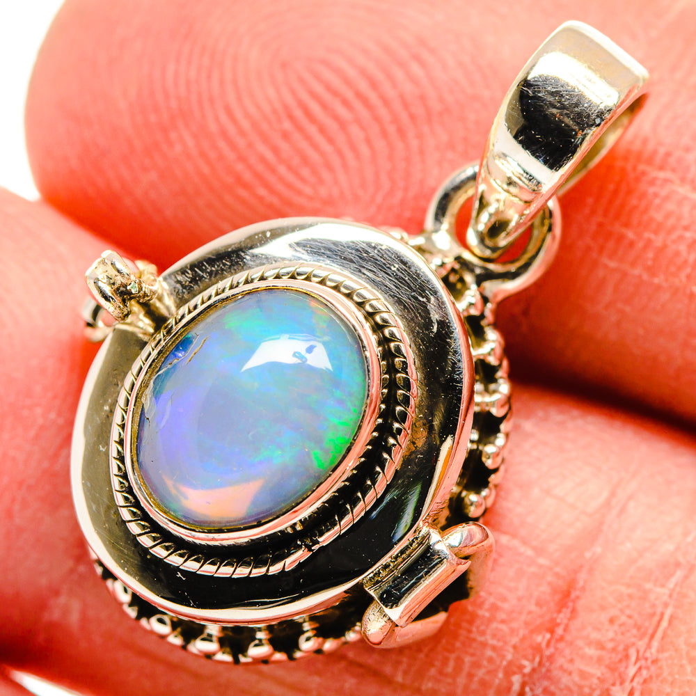 Ethiopian Opal Pendants handcrafted by Anasilvercos - PD23666