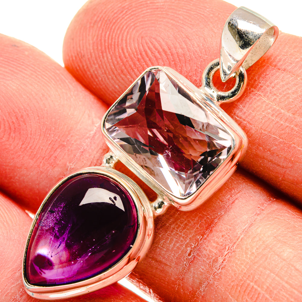 Amethyst Pendants handcrafted by Anasilvercos - PD23692