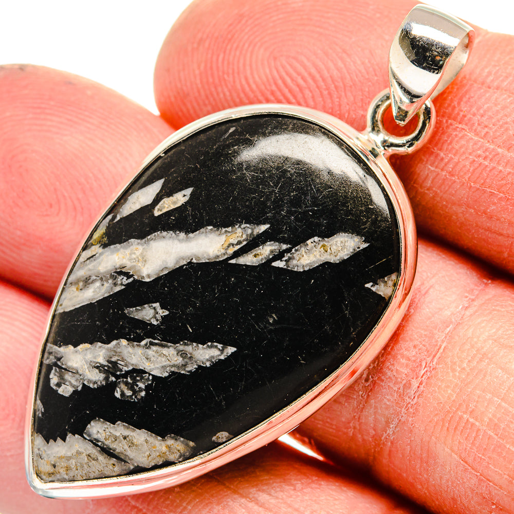 Chrysanthemum Stone Pendants handcrafted by Anasilvercos - PD23707