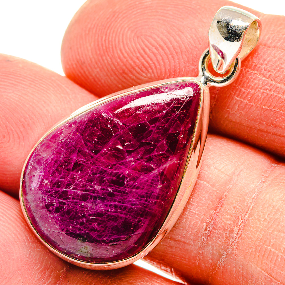 Ruby Fuchsite Pendants handcrafted by Anasilvercos - PD23718
