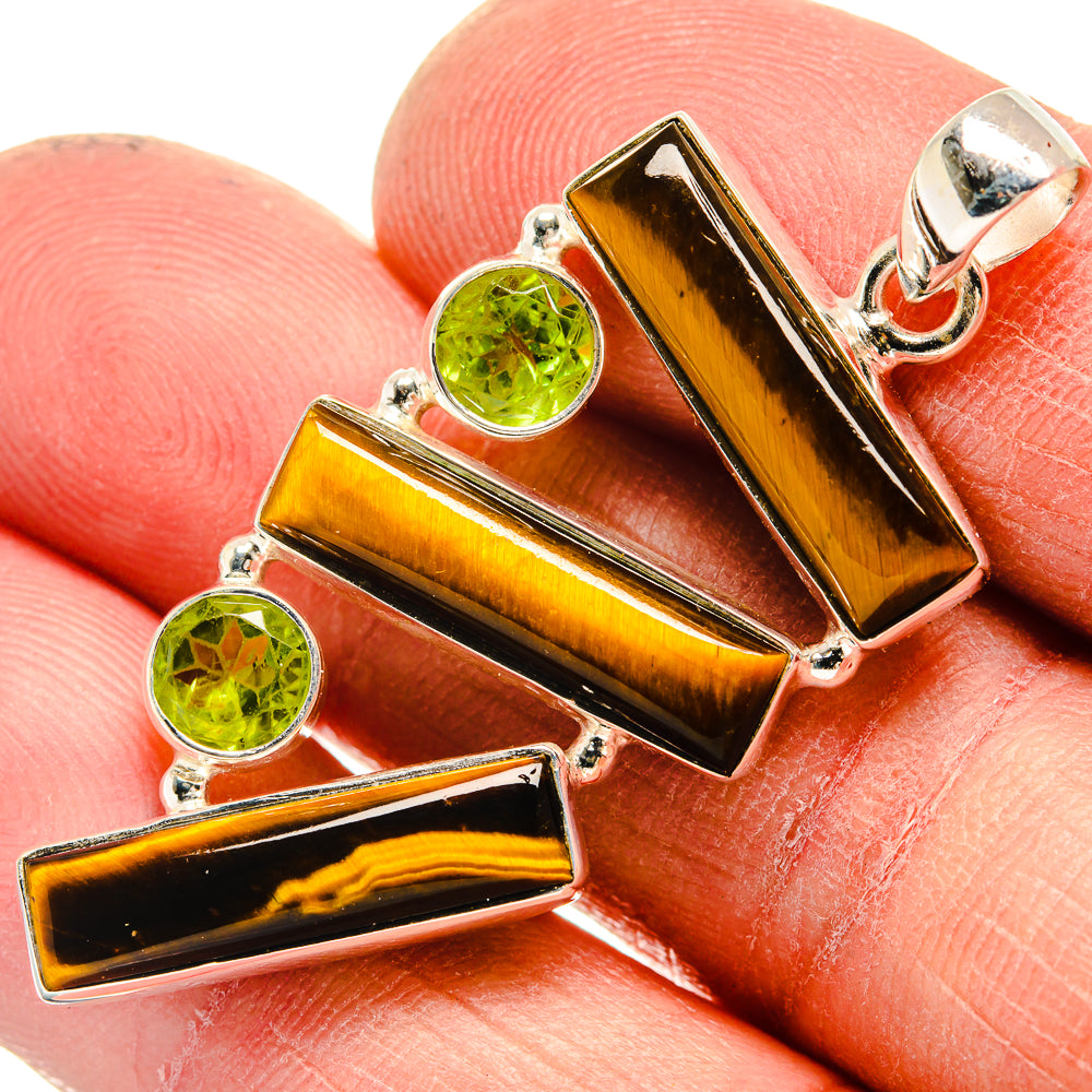Tiger Eye Pendants handcrafted by Anasilvercos - PD23719